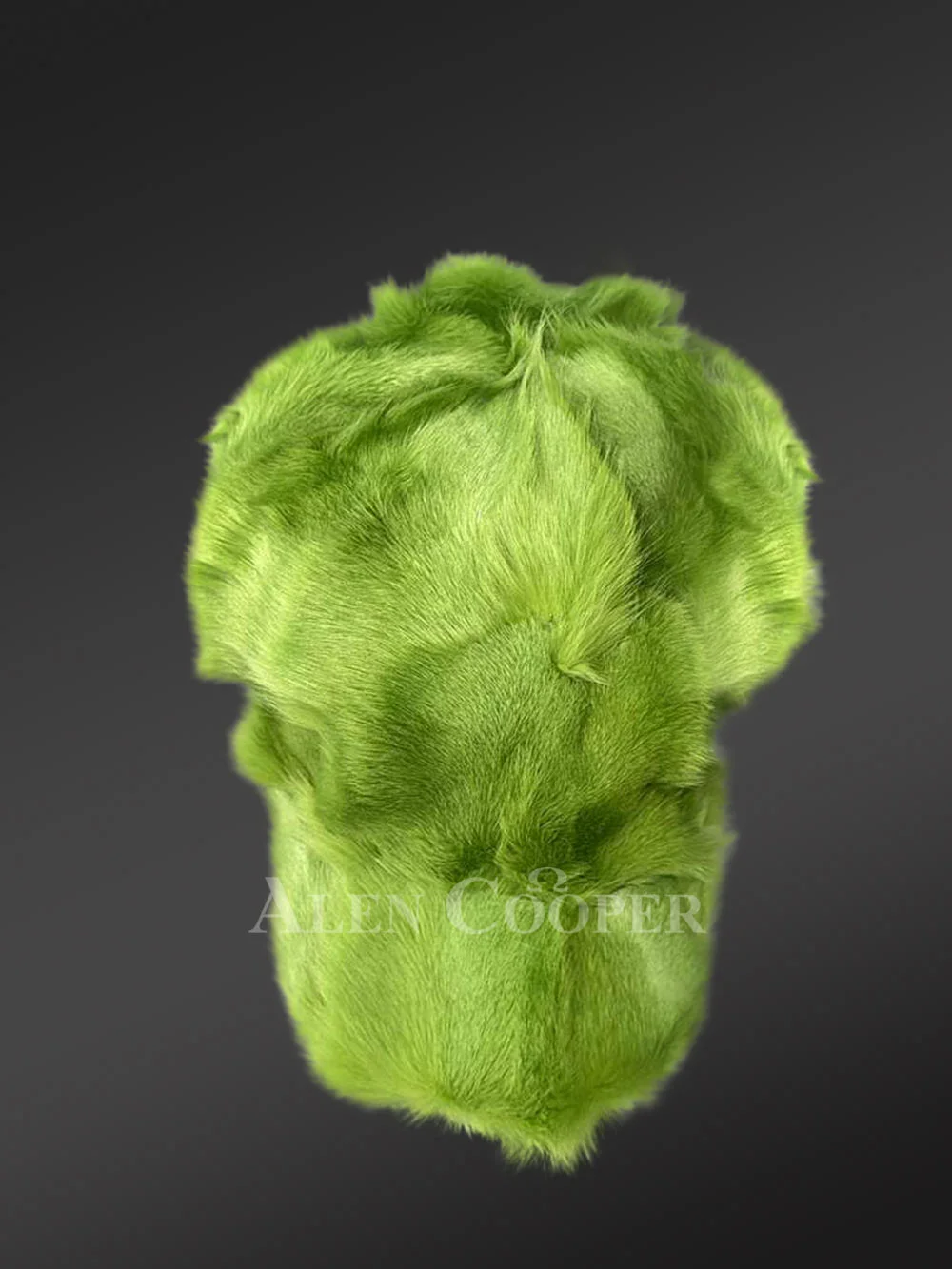 Men’s Mint Green Blue Fox Fur Baseball hat (2)