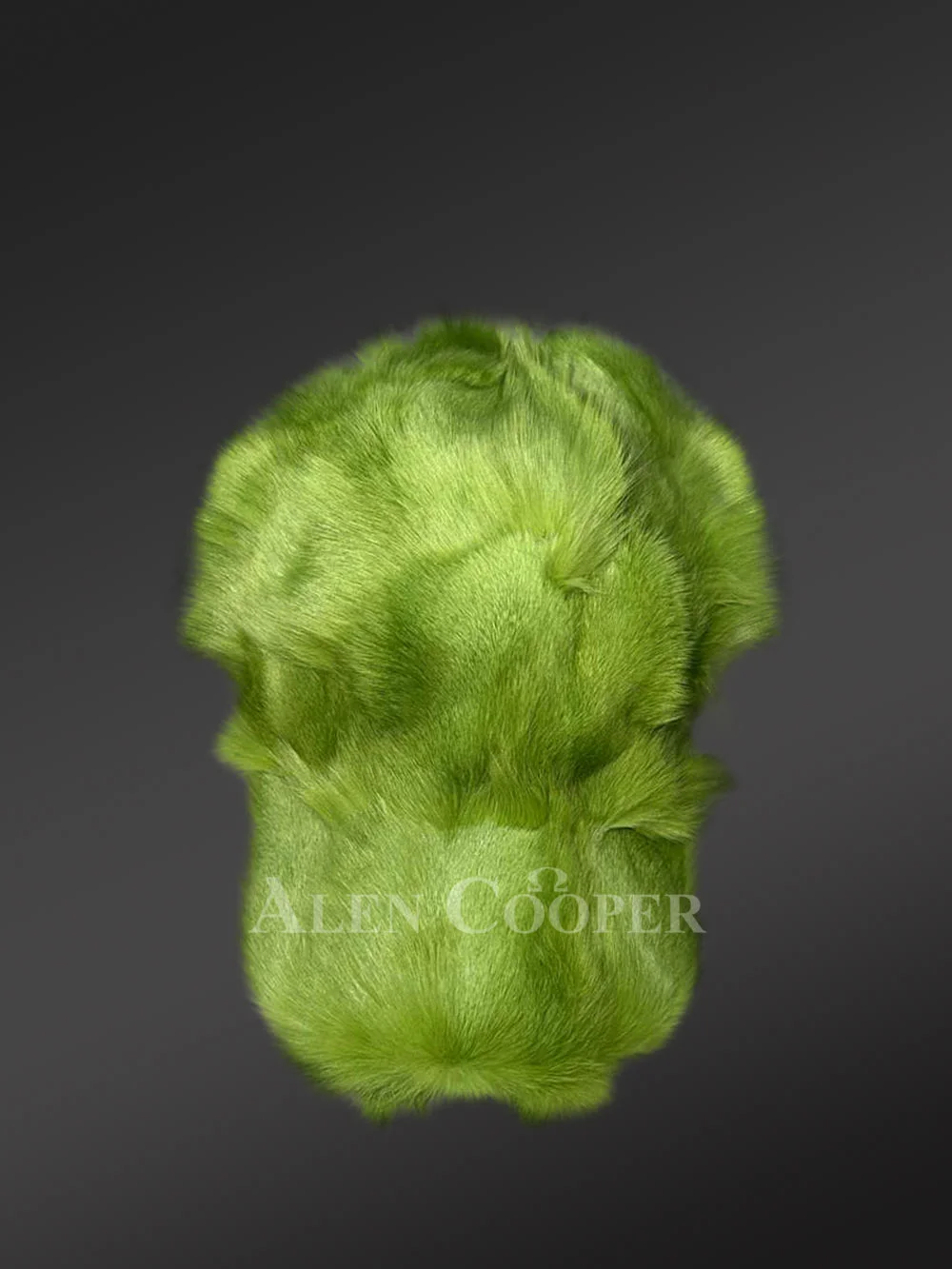 Men’s Mint Green Blue Fox Fur Baseball hat (4)