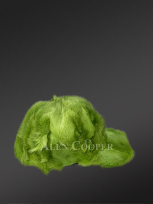 Men’s Mint Green Blue Fox Fur Baseball hat (5)