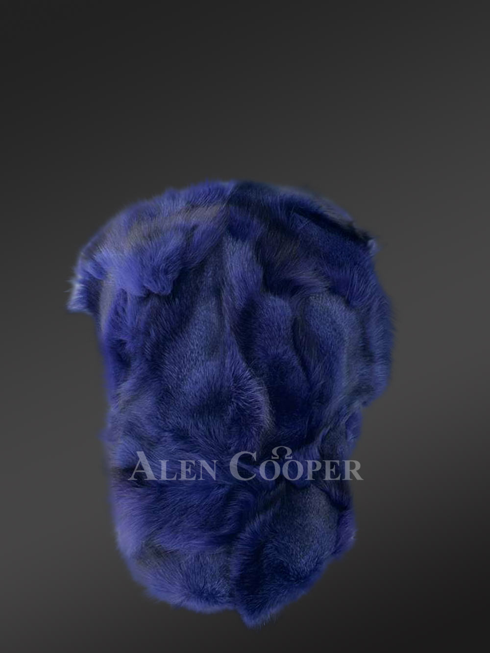 Men’s Navy Blue Fox Fur Base Ball hat (2)