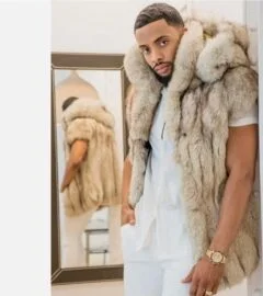 Blue Fox Fur Vest for Men to Reinvent Your Masculinity