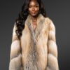 Women’s Crench Collar Golden Island Coat