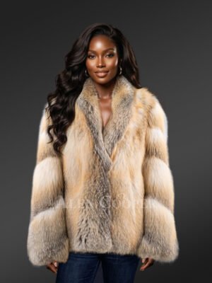 Women’s Crench Collar Golden Island Coat