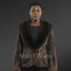 Women’s Persian Lamb Blazer with Mink Collar