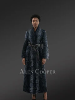 Women’s Persian Lamb Robe with Belt