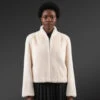 Women’s Short Dressy French Collar Mink Jacket