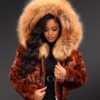 Short Length Mink Jacket with Hood