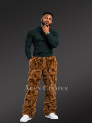 Fox Fur Pants in Whisky
