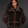 Women's Classic Full Mink Bomber Jacket
